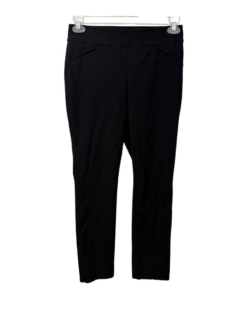 Talbots Womens Black Slim-Leg Stretch Pants Size 6